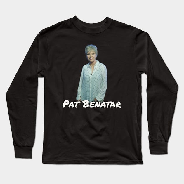 Retro Benatar Long Sleeve T-Shirt by Defective Cable 